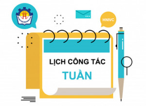 LỊCH LÀM VIỆC TUẦN 27