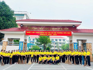 Trường Tiểu học Chánh Phú Hòa đã tích cực hưởng ứng Ngày Thứ 7 Văn Minh