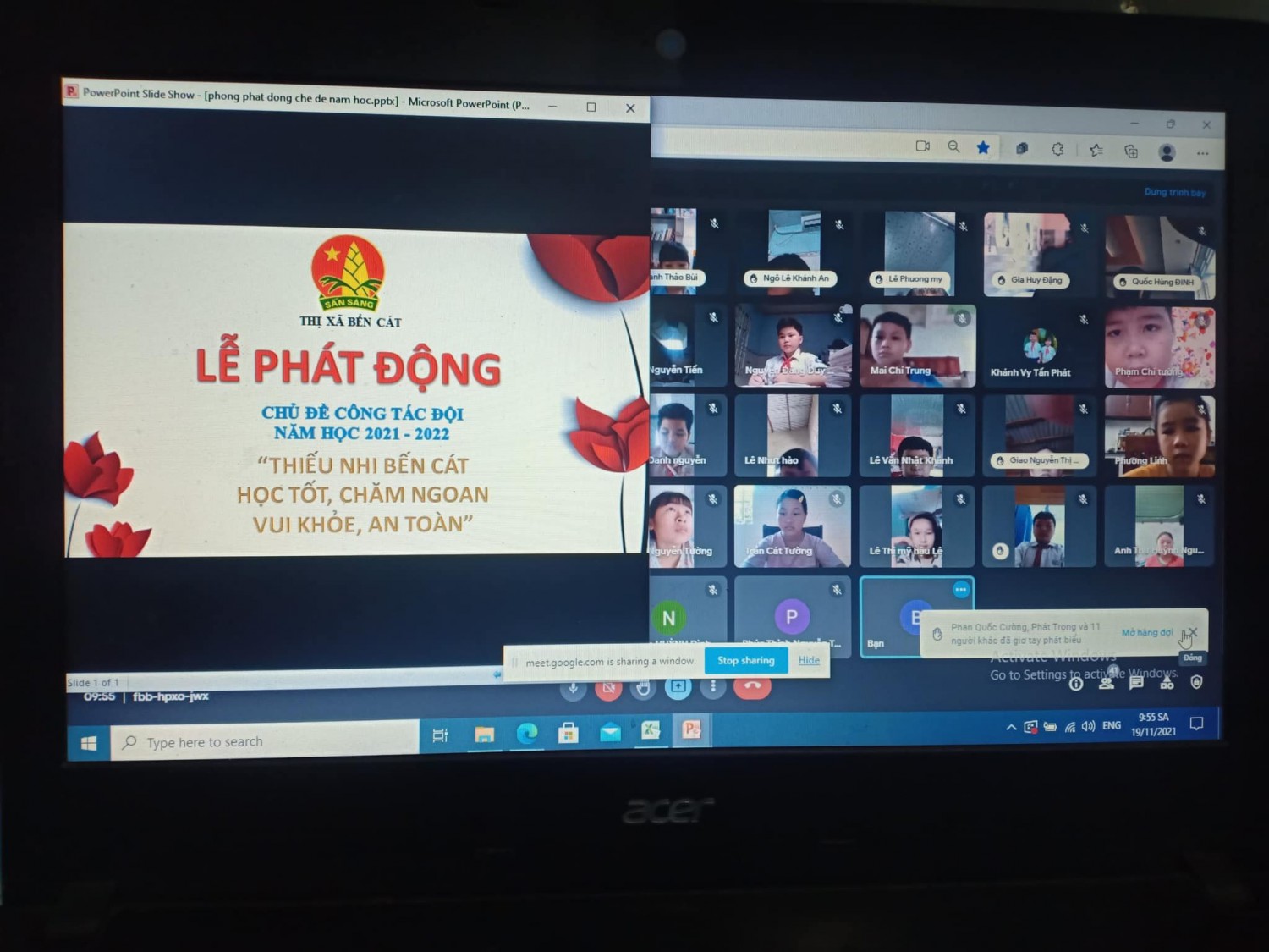 LIÊN ĐỘI TH CHÁNH PHÚ HOÀ PHÁT ĐỘNG CHỦ ĐỀ NĂM HỌC 2021 - 2022