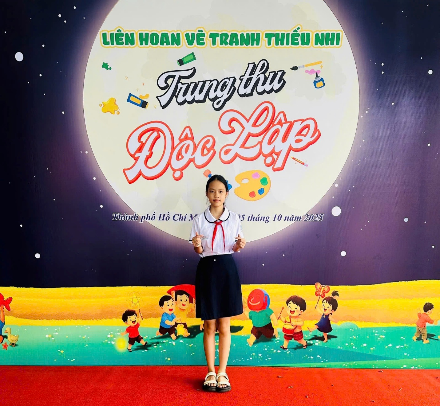 TRƯỜNG TIỂU HỌC CHÁNH PHÚ HOÀ THAM GIA  VÒNG CHUNG KẾT LIÊN HOAN VẼ TRANH THIẾU NHI  "TRUNG THU ĐỘC LẬP" TP.HCM