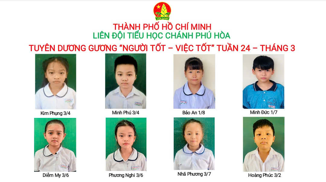 TUYÊN DƯƠNG NGƯỜI TỐT VIỆC TỐT TUẦN 24